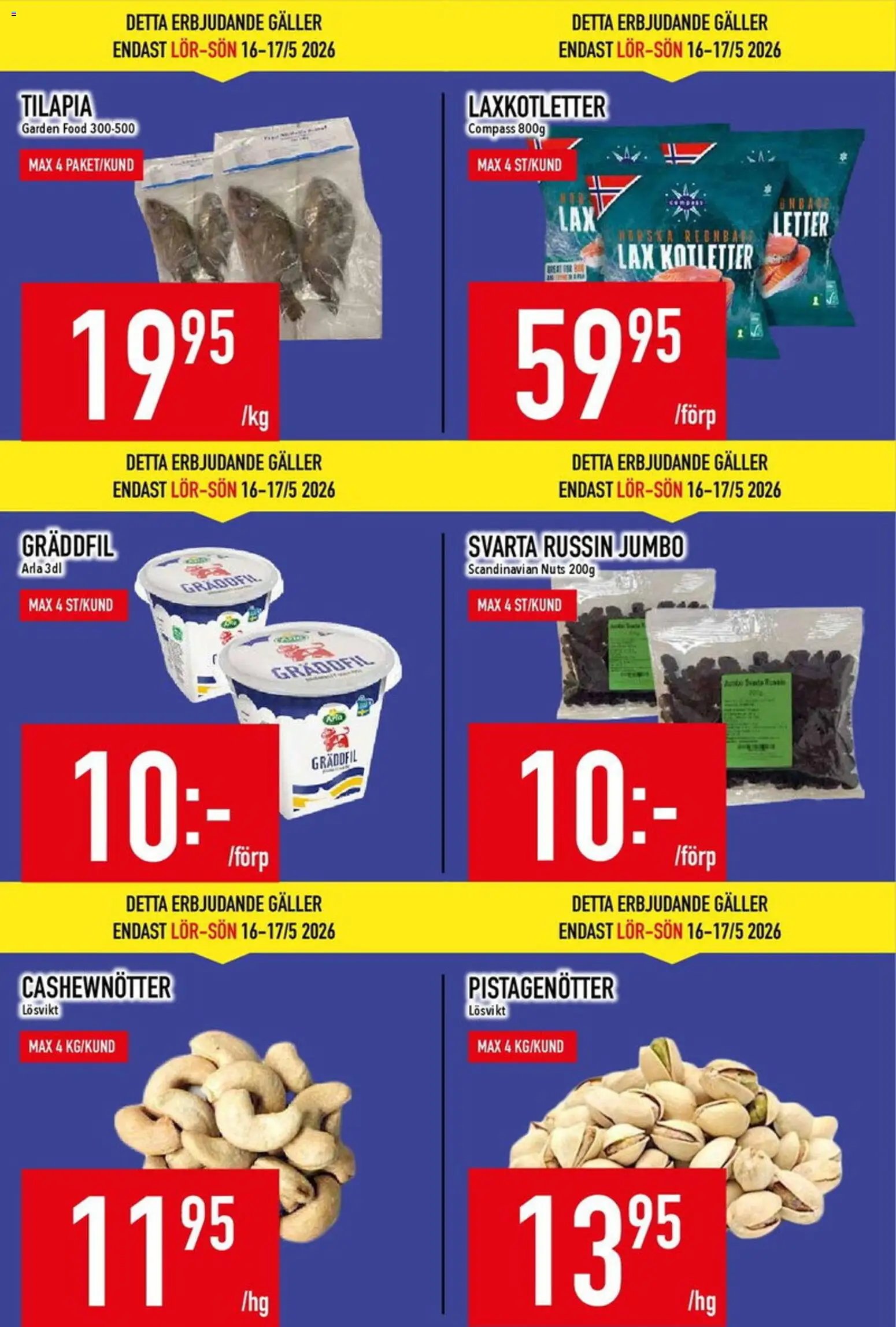 Matdax erbjudanden