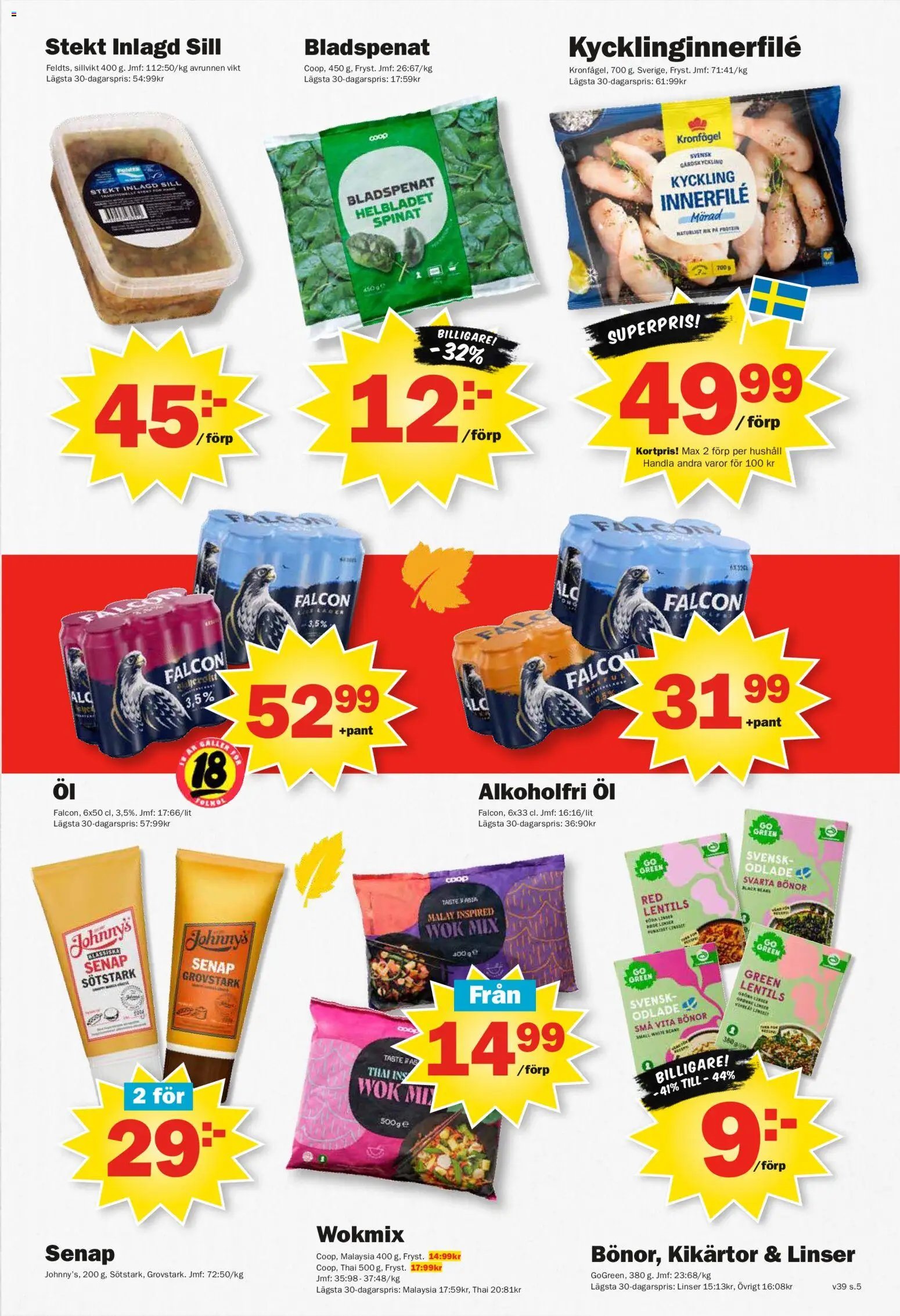 Pekås erbjudanden