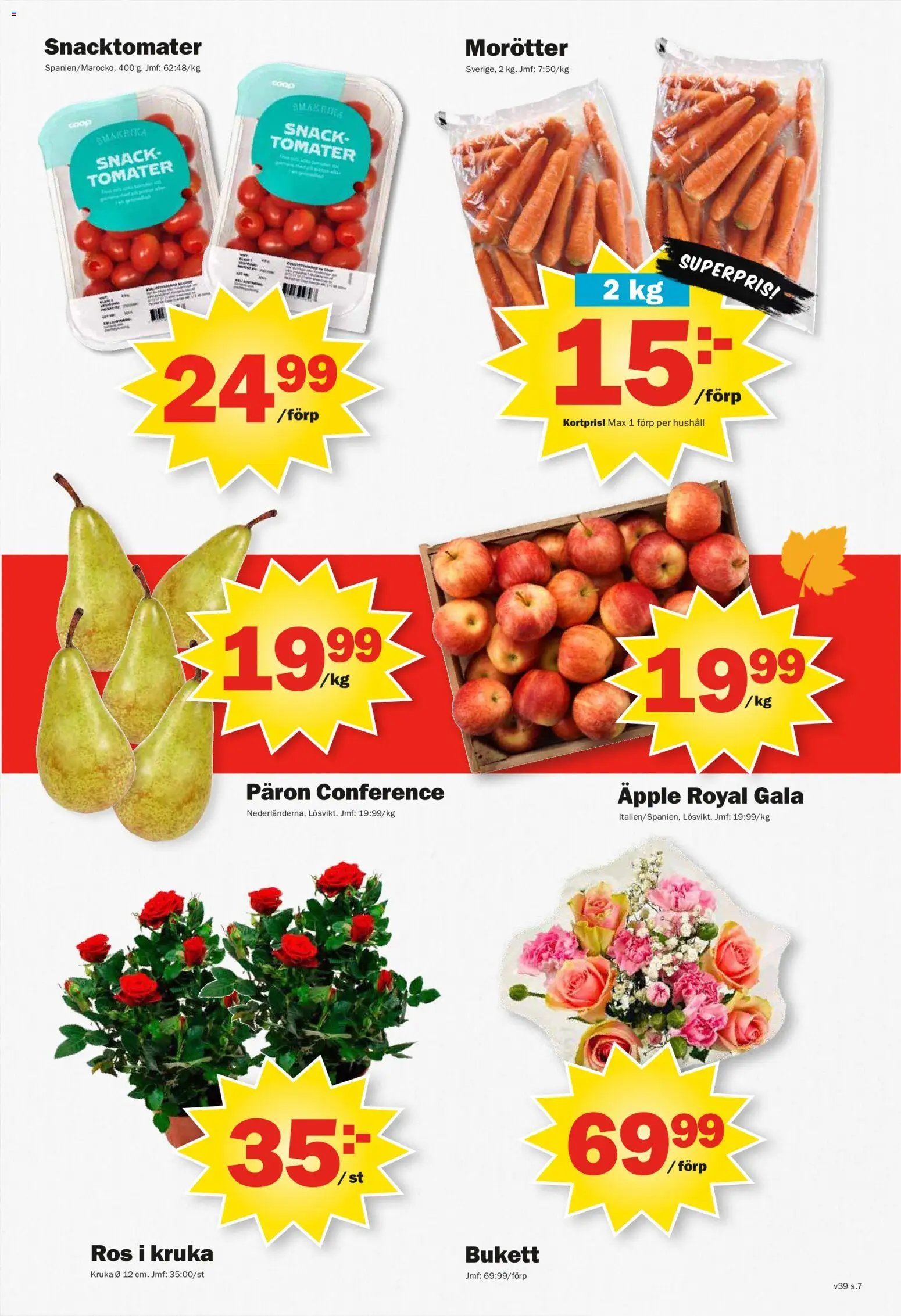 Pekås erbjudanden