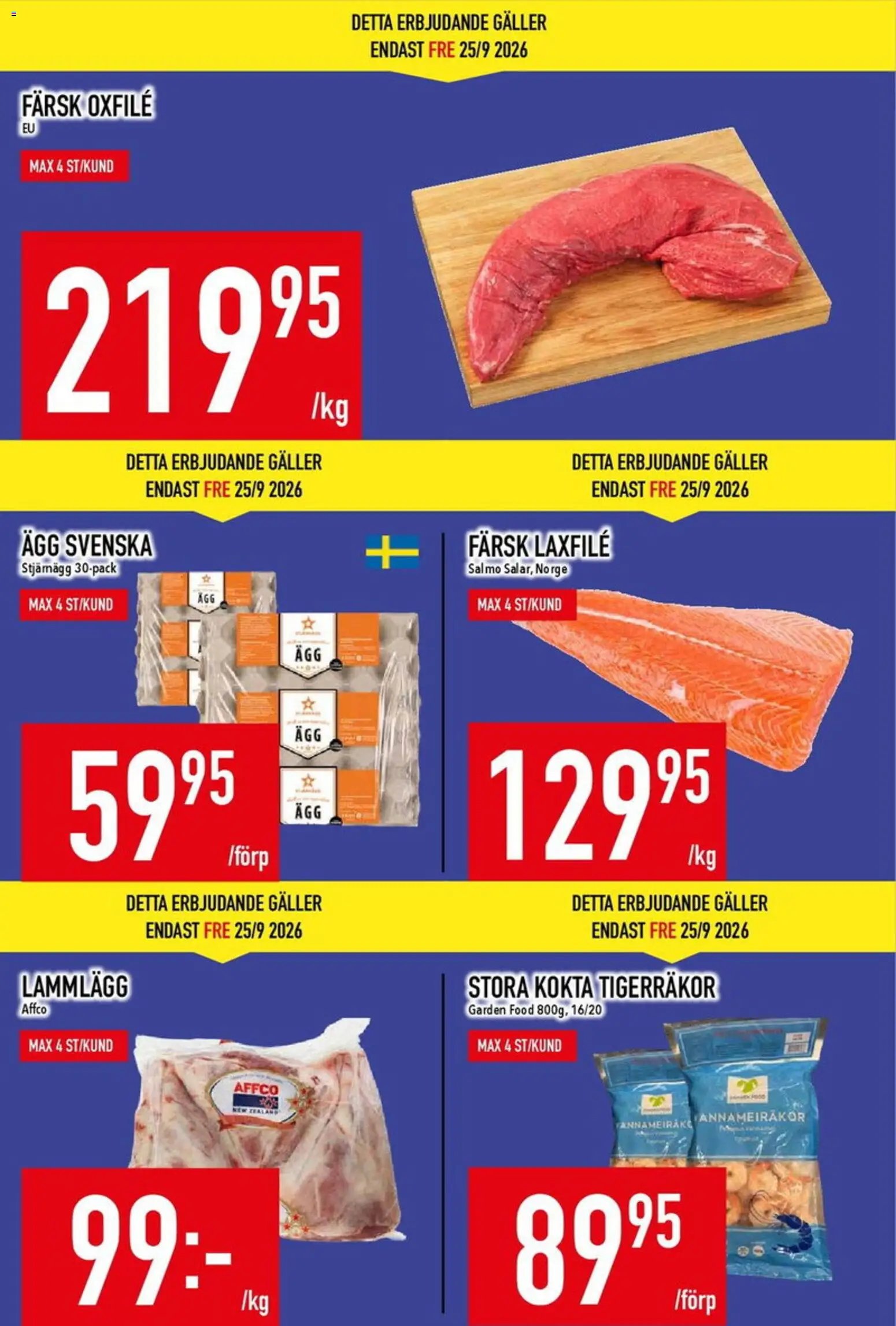 Matdax erbjudanden