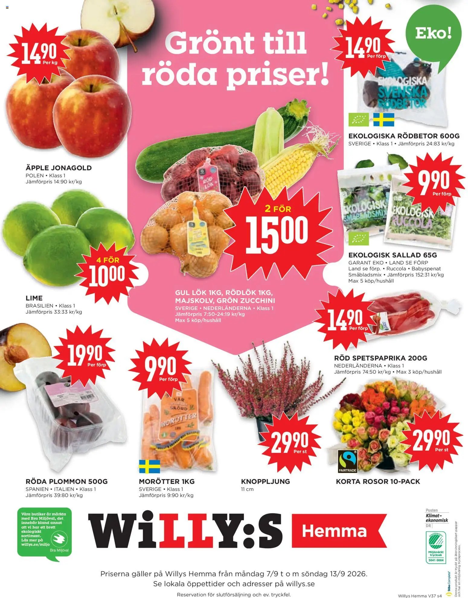 Willys erbjudanden Hemma