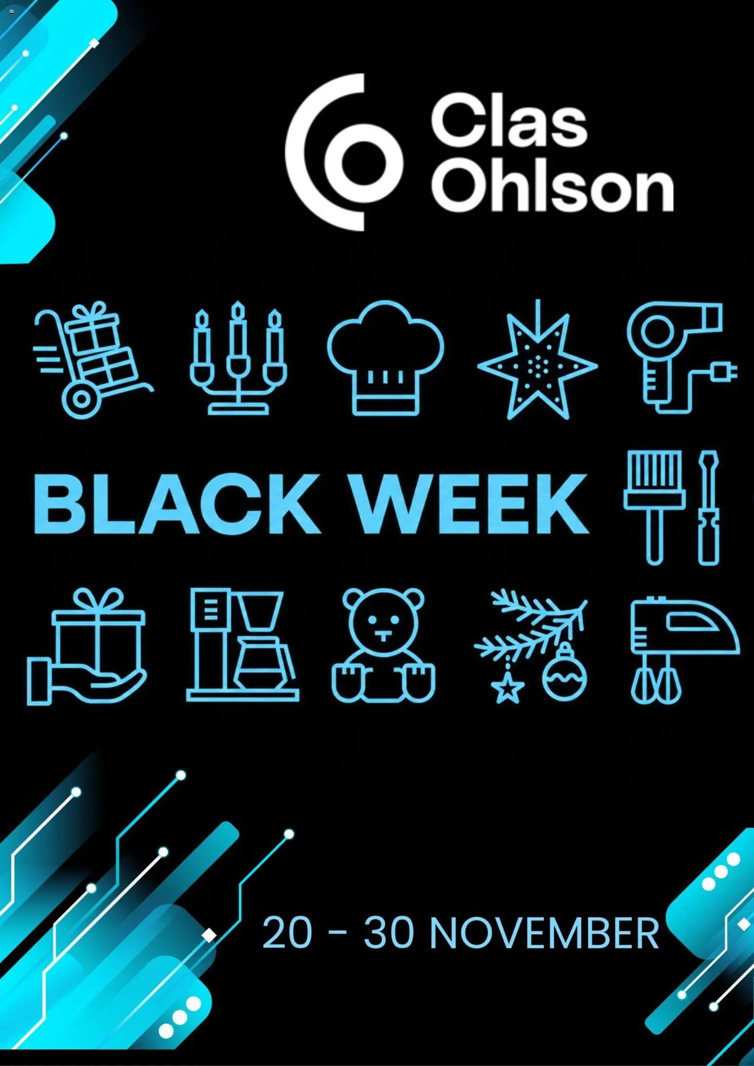 Clas Ohlson - Black Week förhandsinformation