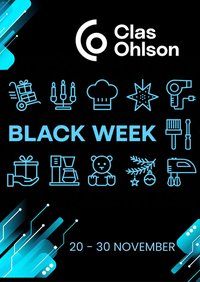 Clas Ohlson - Black Week förhandsinformation