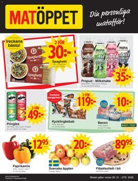 Matöppet erbjudanden