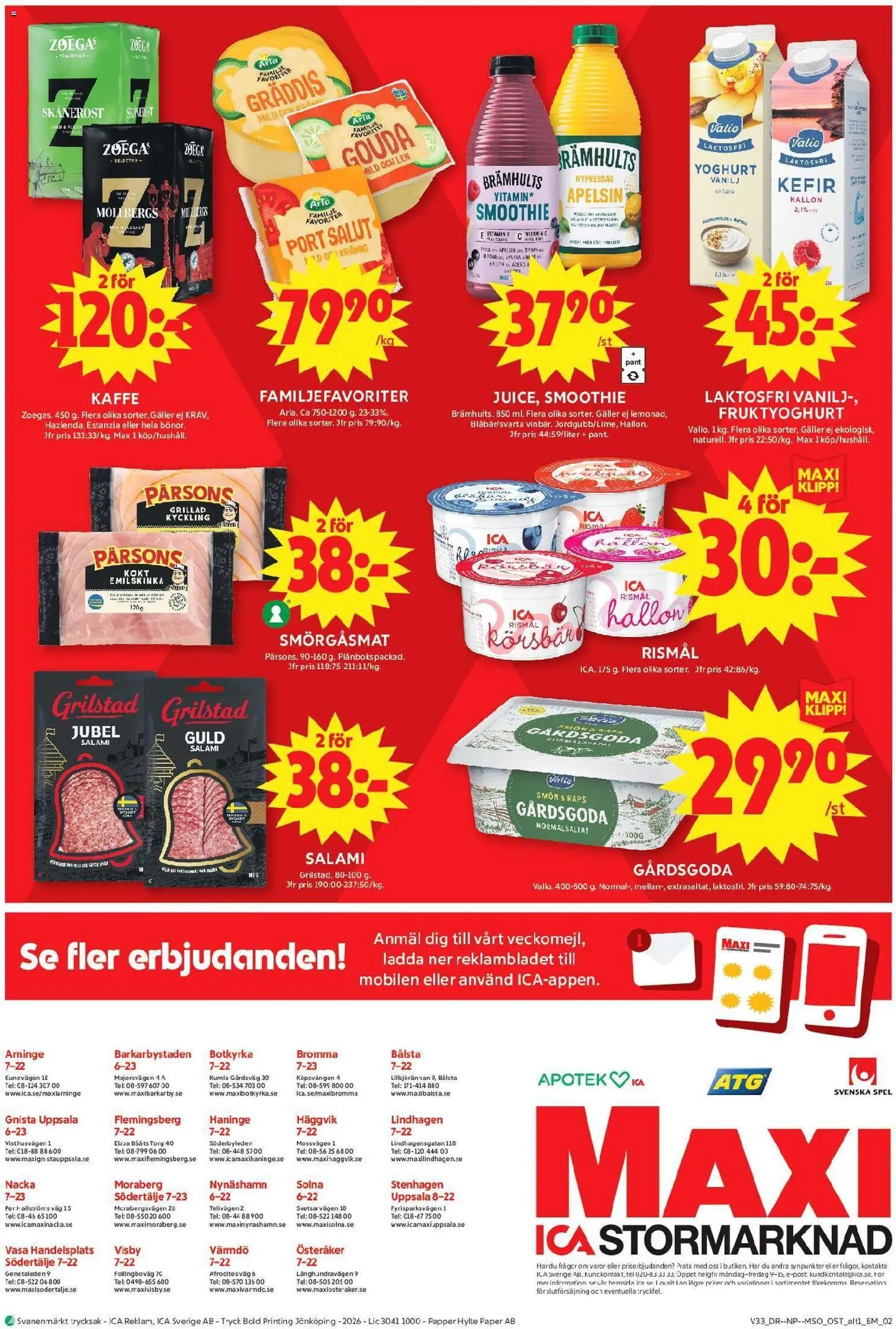 ICA Maxi erbjudanden