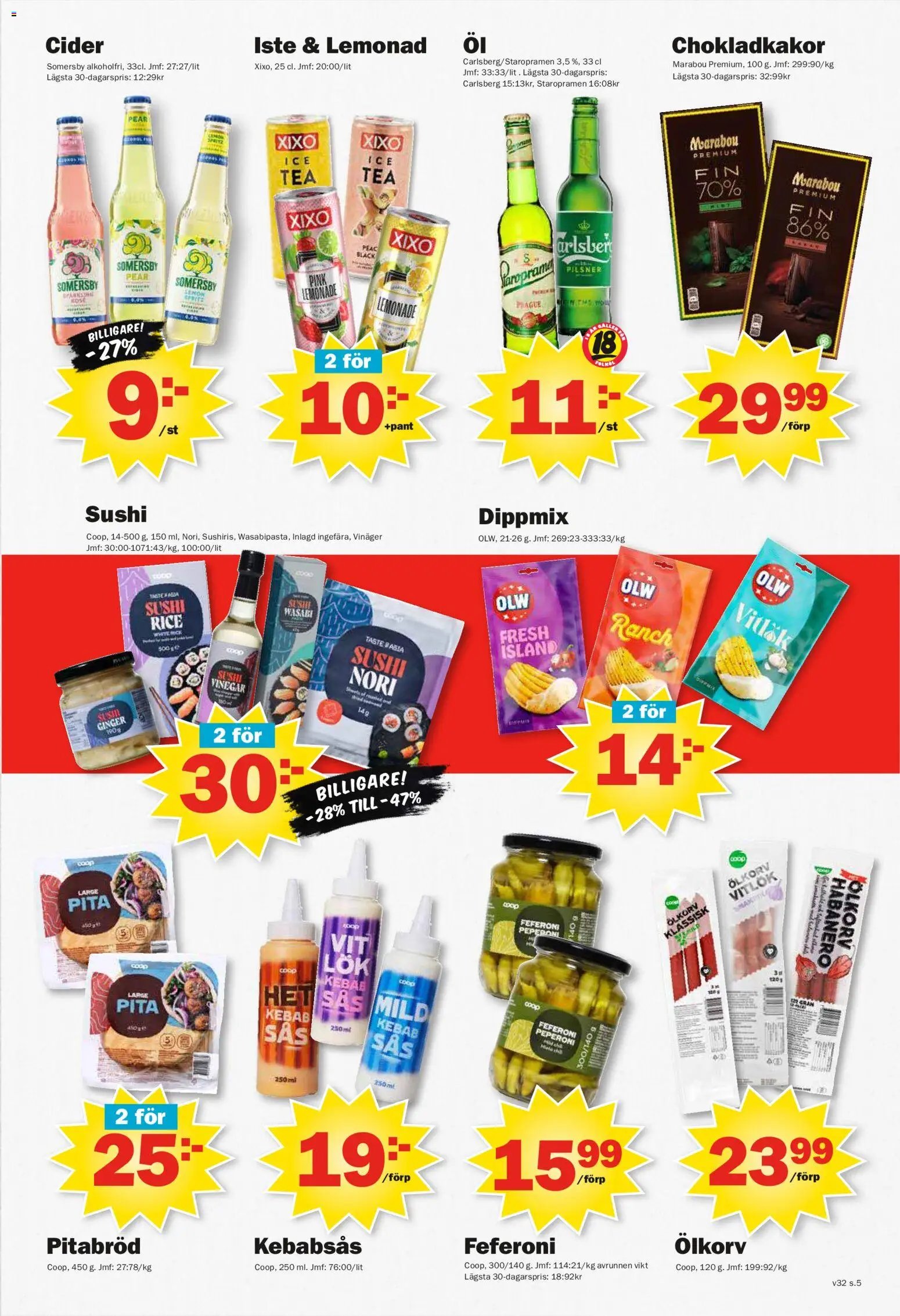 Pekås erbjudanden