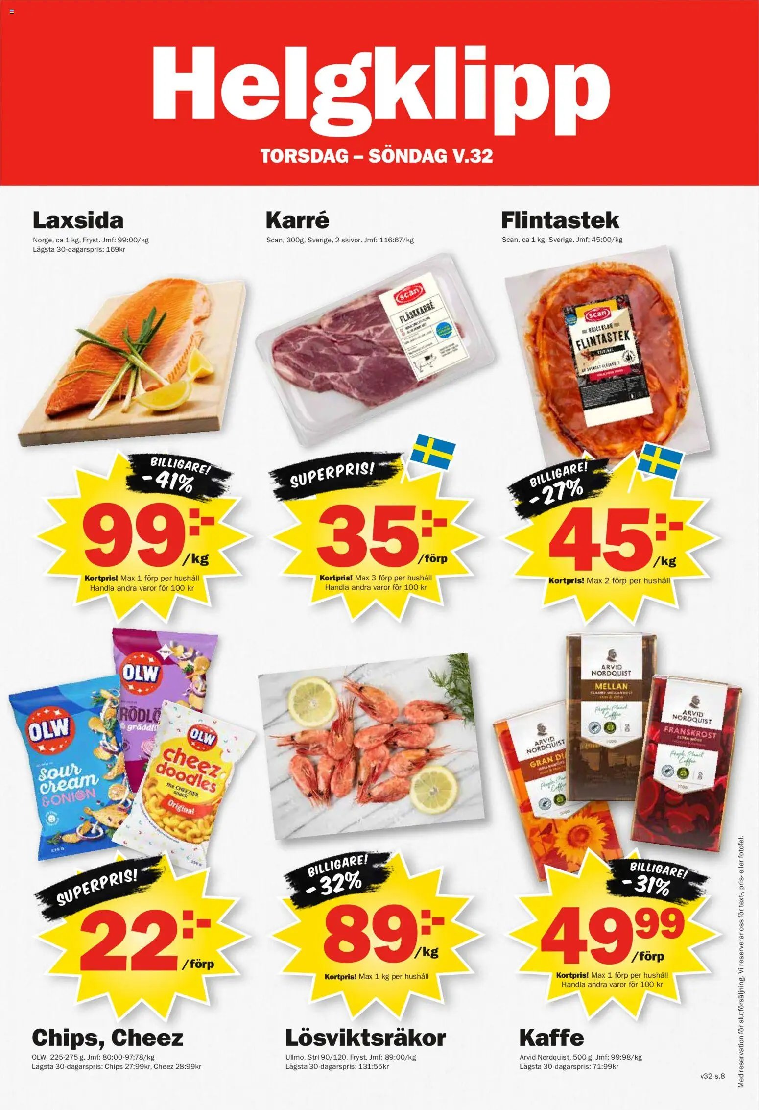 Pekås erbjudanden