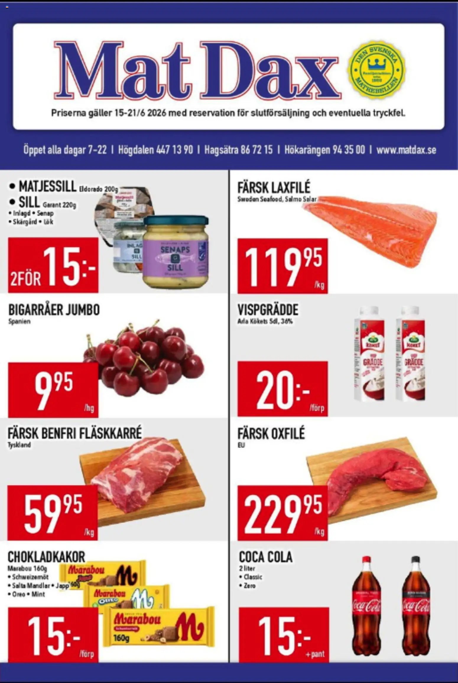 Matdax erbjudanden