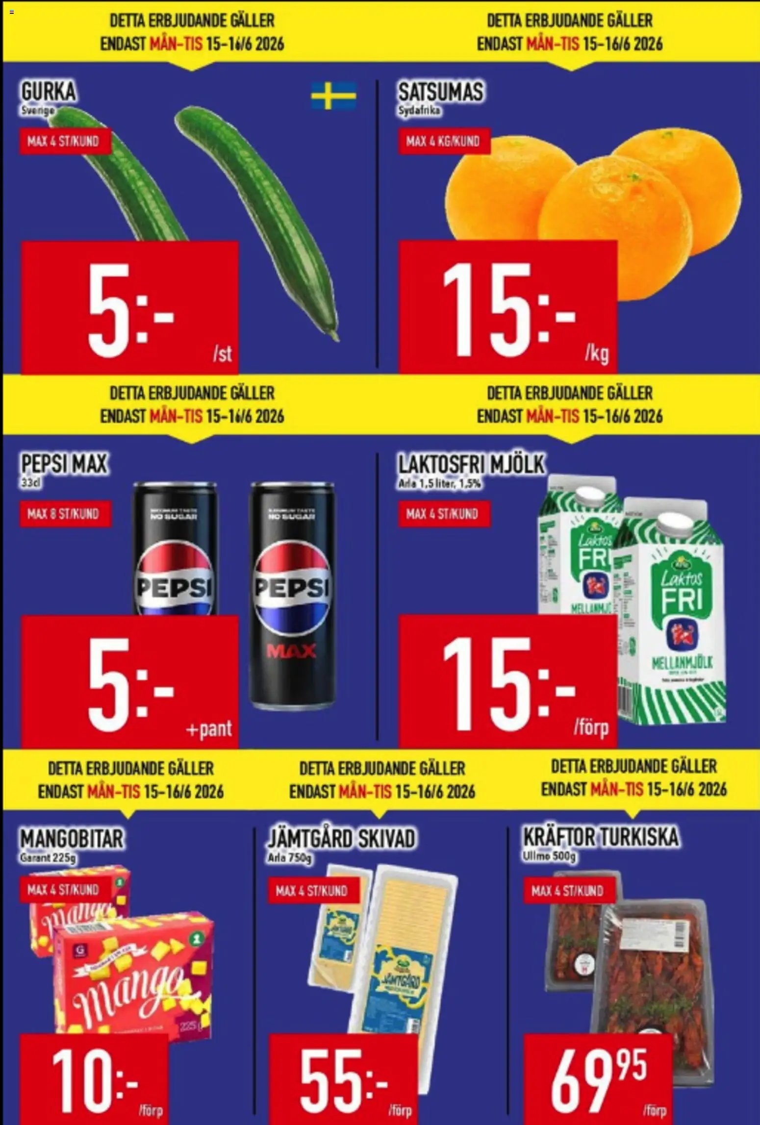 Matdax erbjudanden