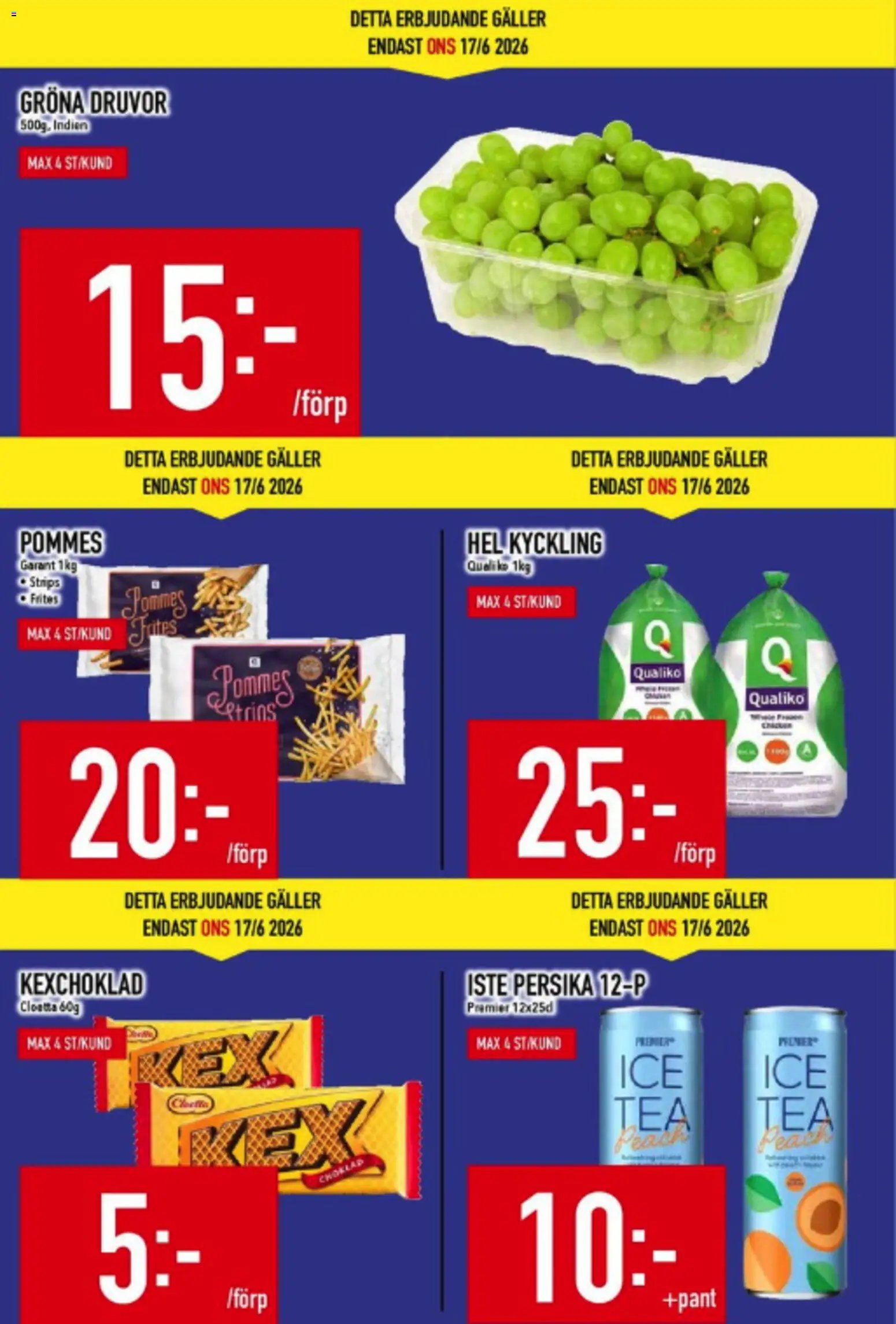 Matdax erbjudanden