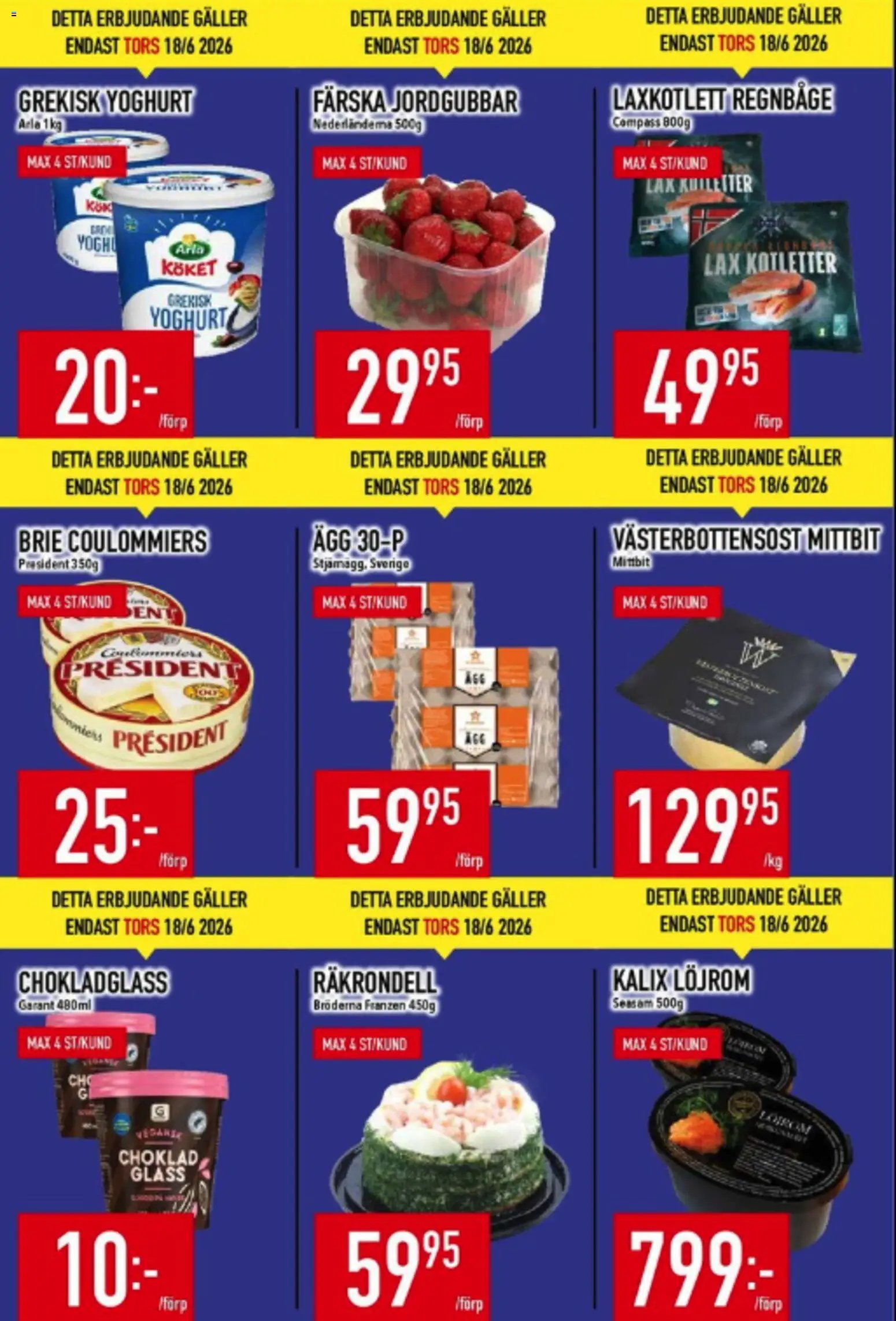 Matdax erbjudanden