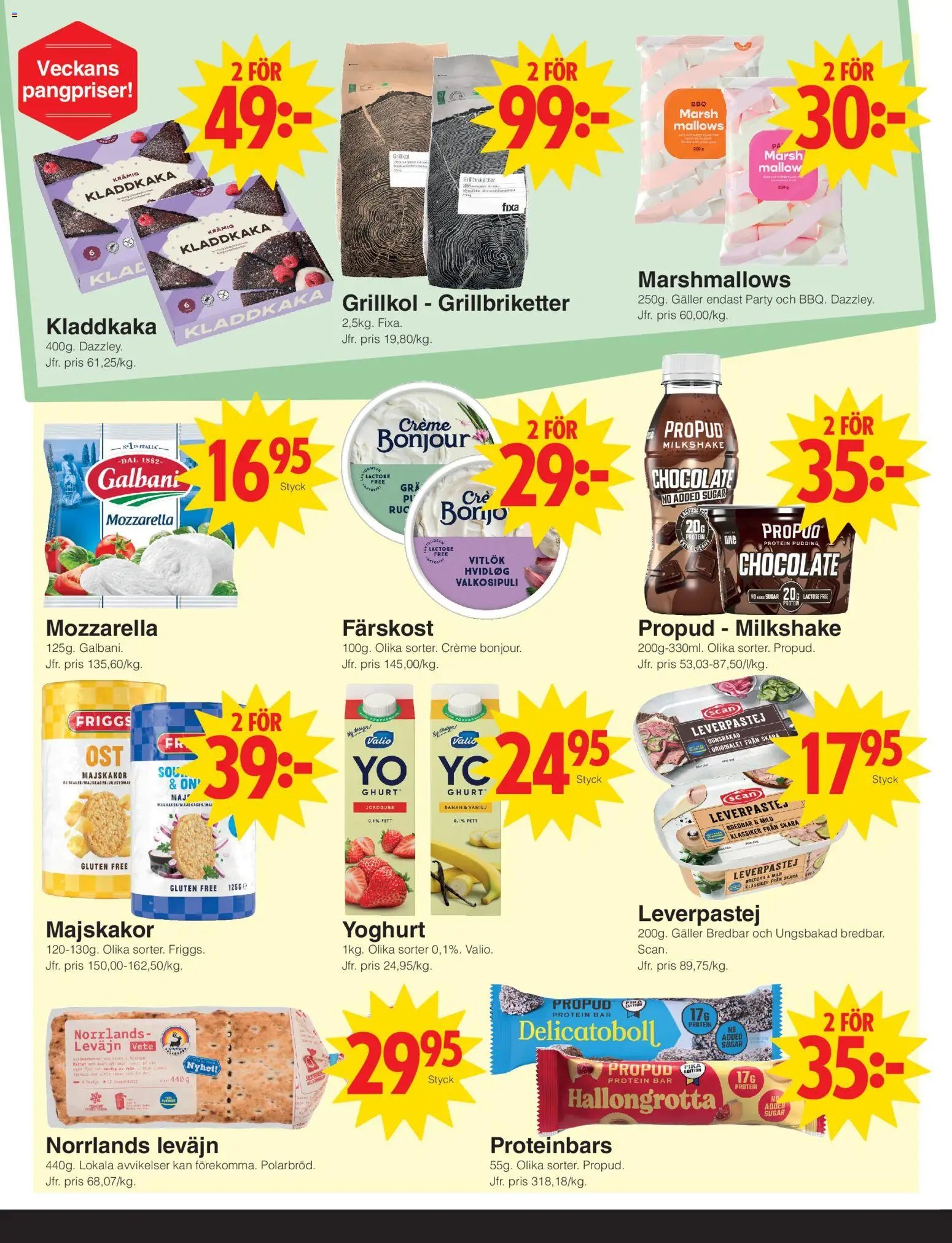 Matöppet erbjudanden