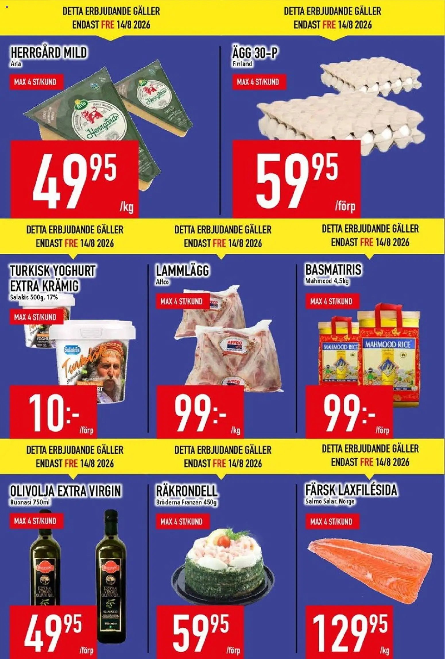 Matdax erbjudanden