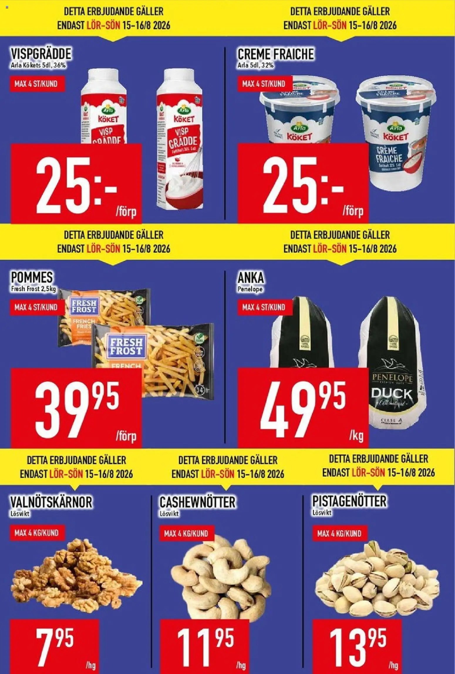 Matdax erbjudanden