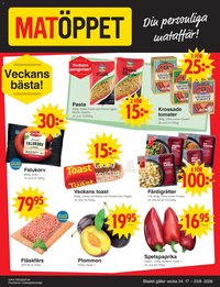 Matöppet erbjudanden