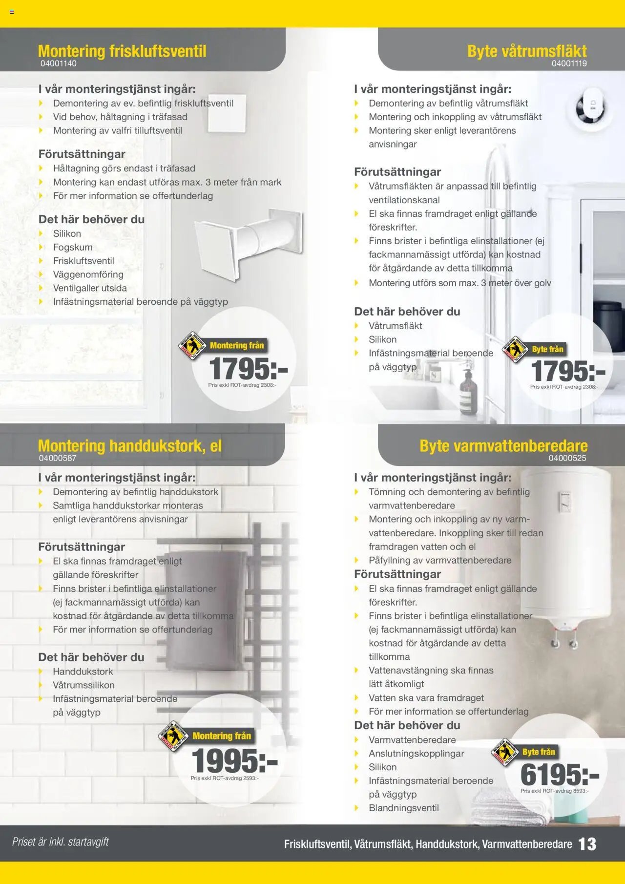 Bauhaus - Katalog Montageservice (2024-02-01 - 2025-12-31)