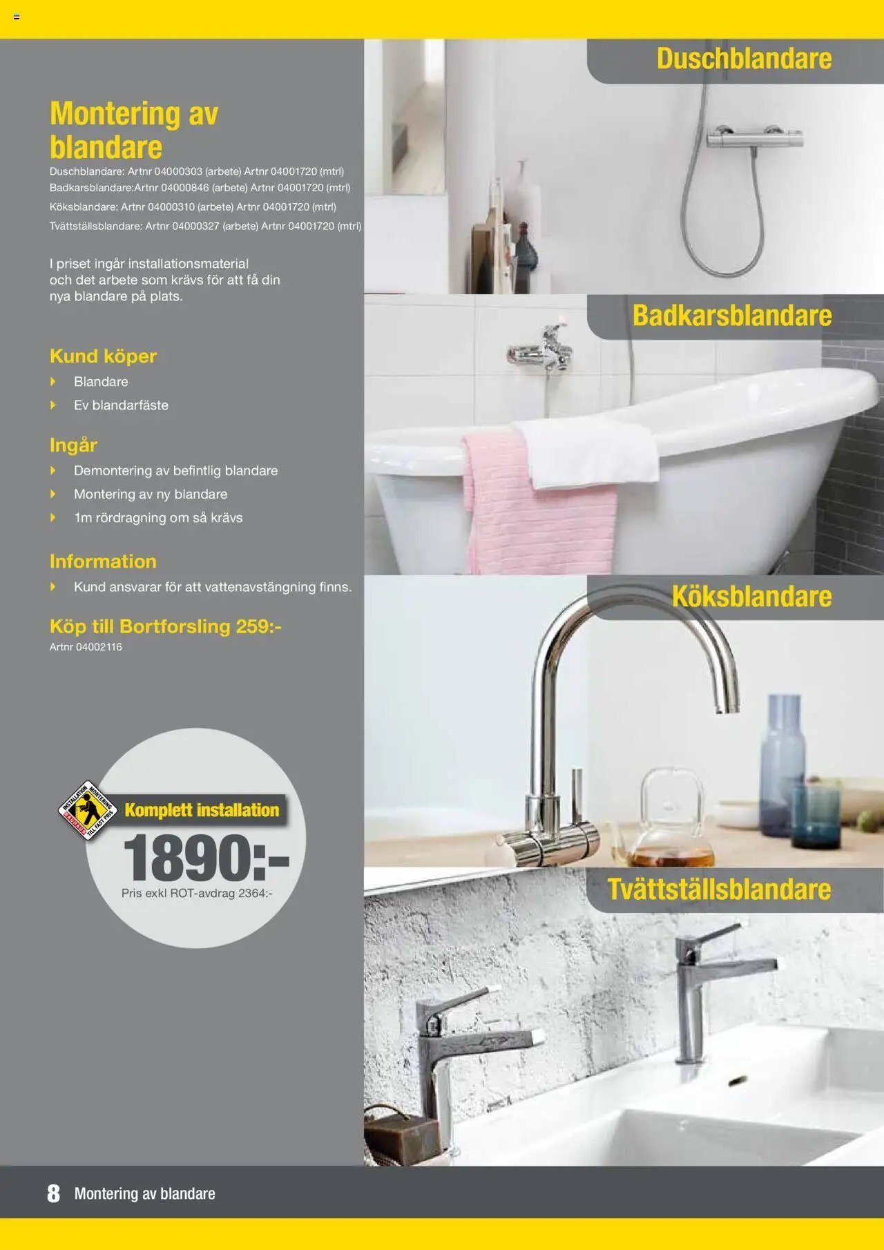 Bauhaus - Katalog Montageservice (2024-02-01 - 2025-12-31)