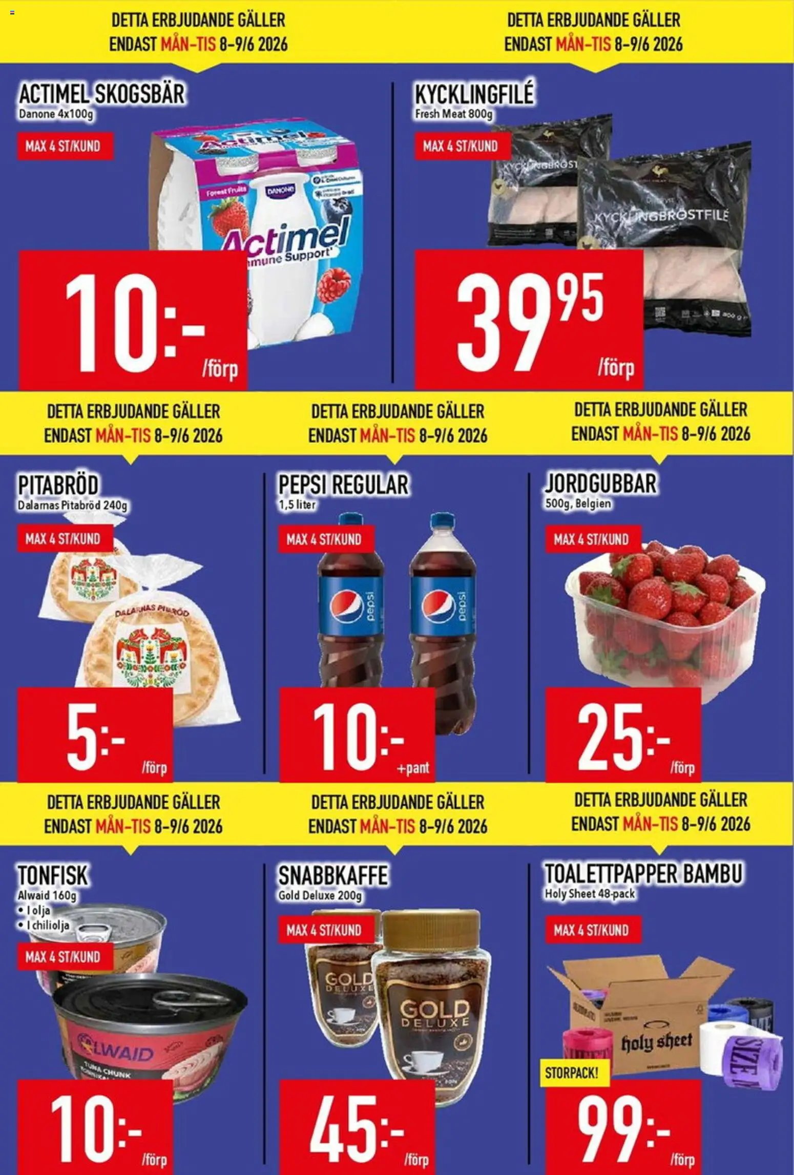 Matdax erbjudanden