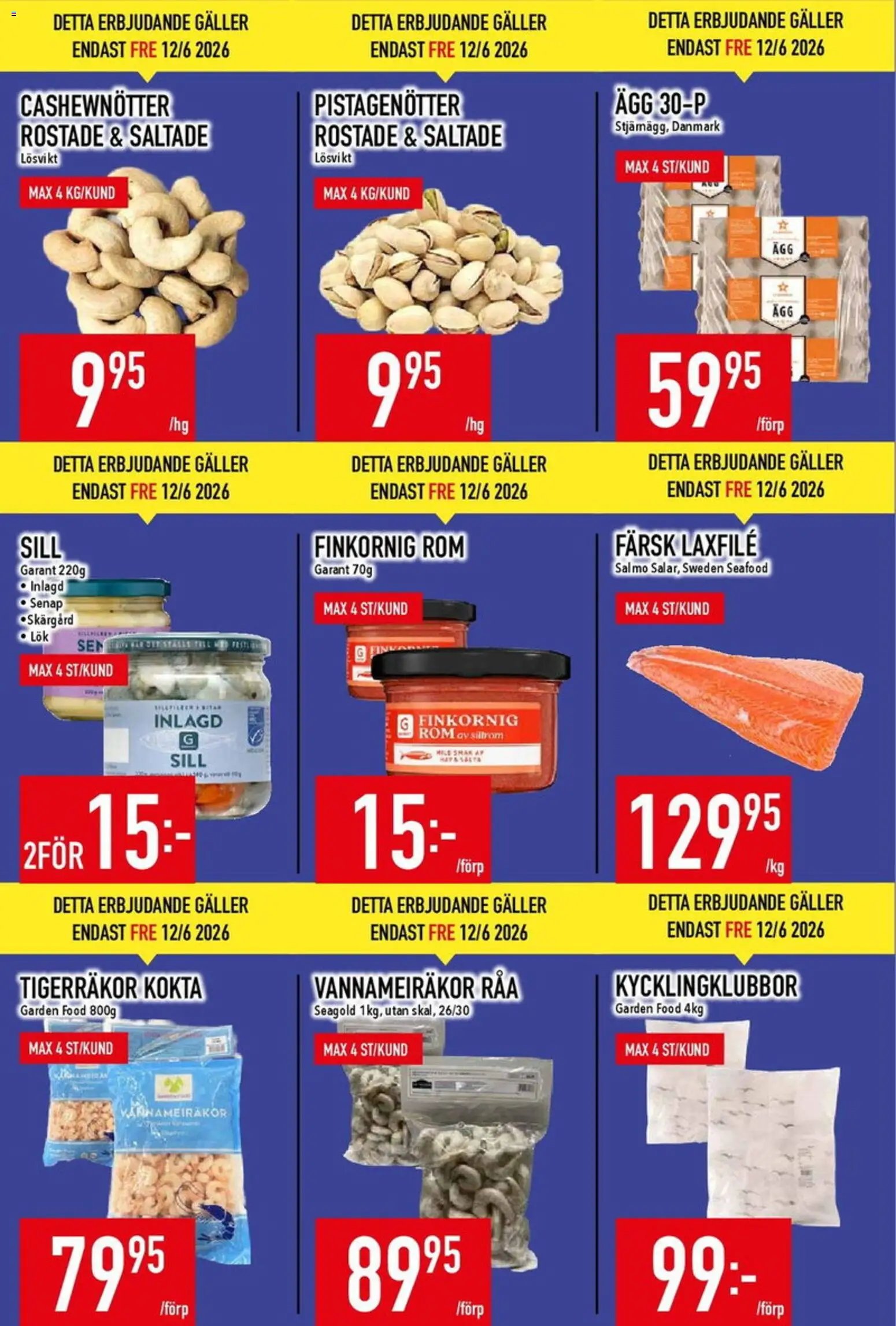 Matdax erbjudanden