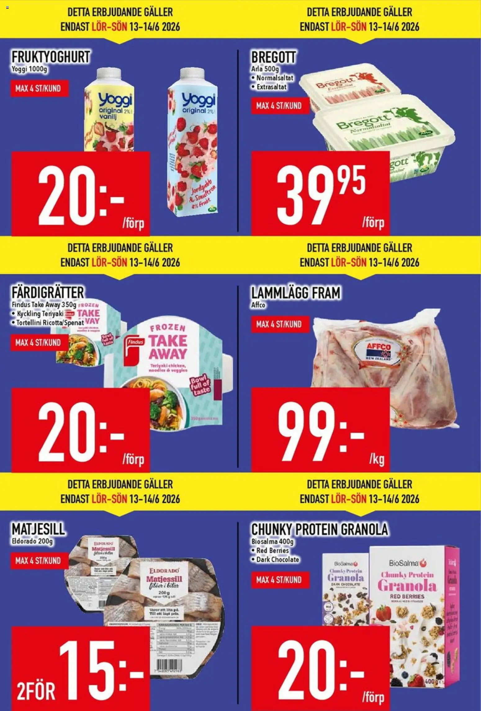 Matdax erbjudanden