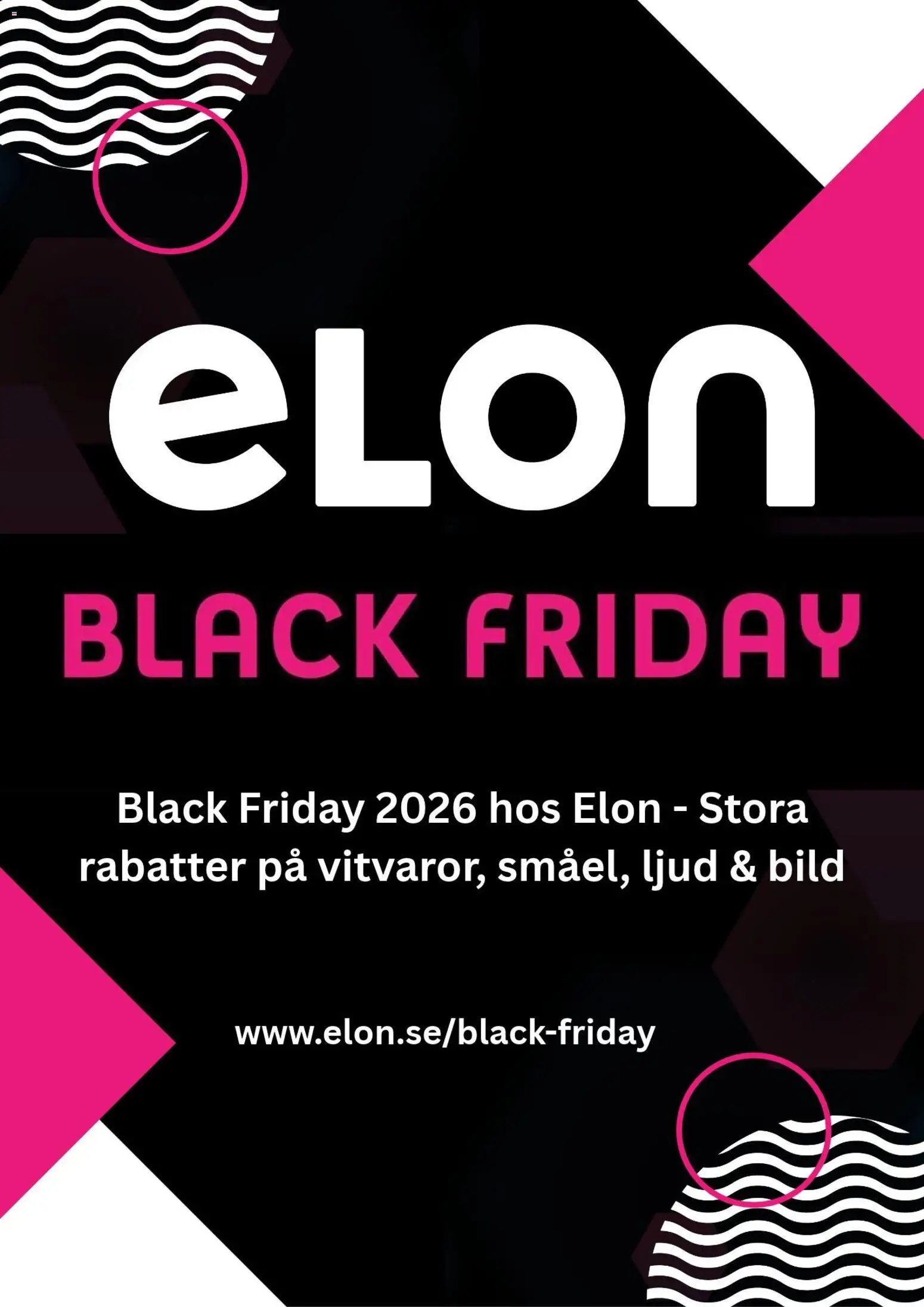 Elon - Black Friday förhandsinformation