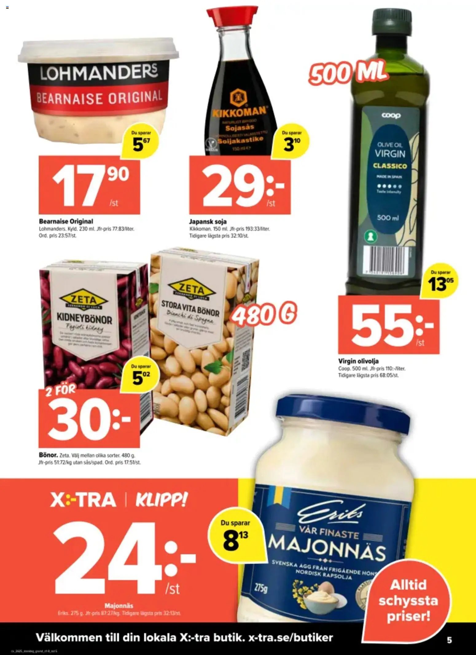 Coop X:-TRA erbjudanden