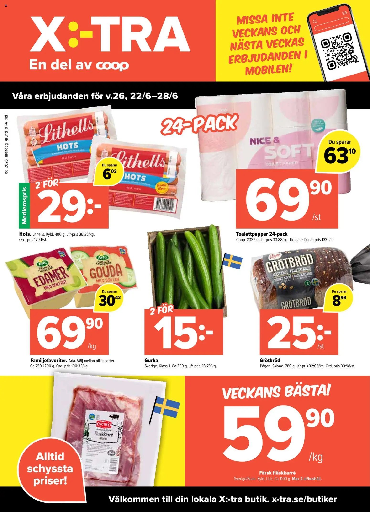 Coop X:-TRA erbjudanden