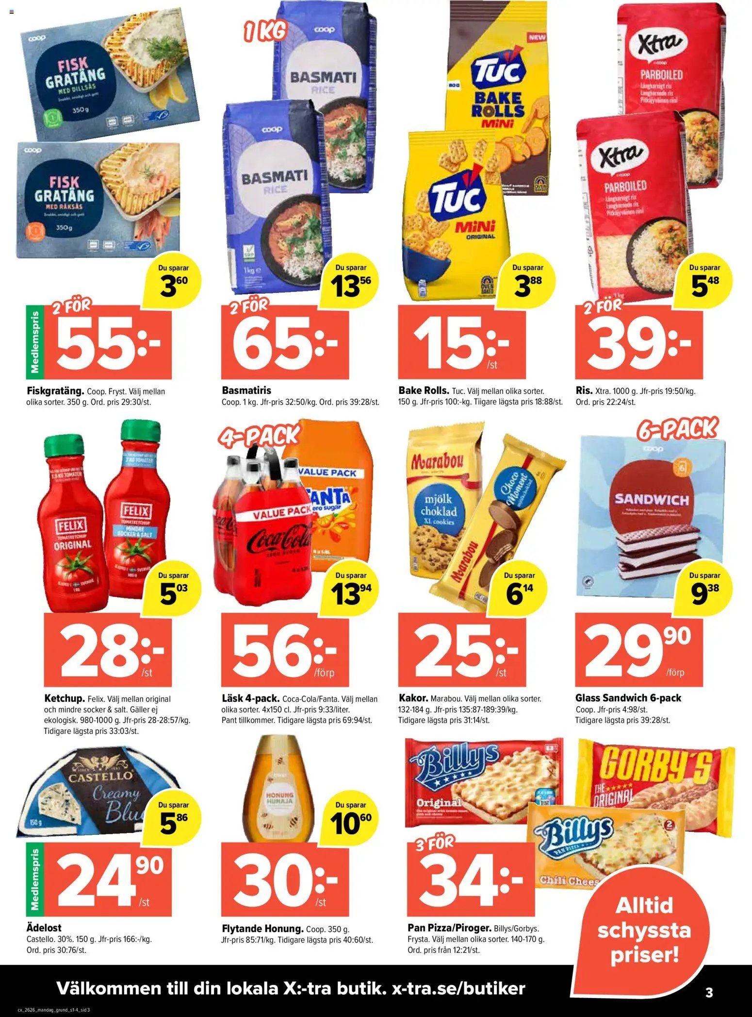 Coop X:-TRA erbjudanden