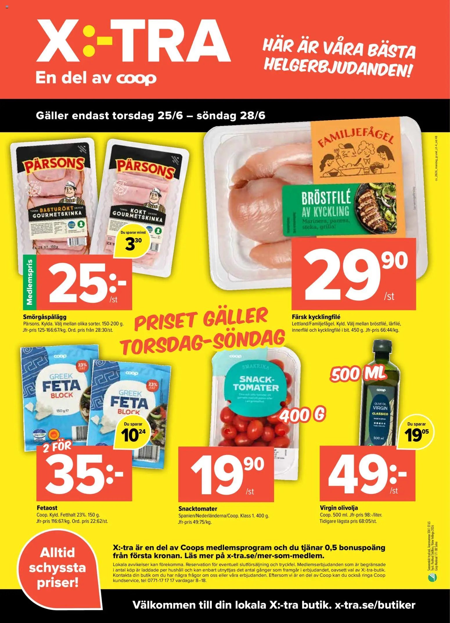 Coop X:-TRA erbjudanden