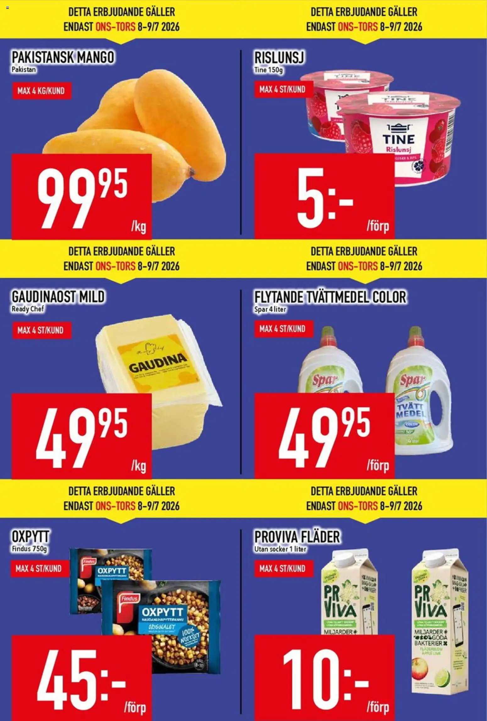Matdax erbjudanden