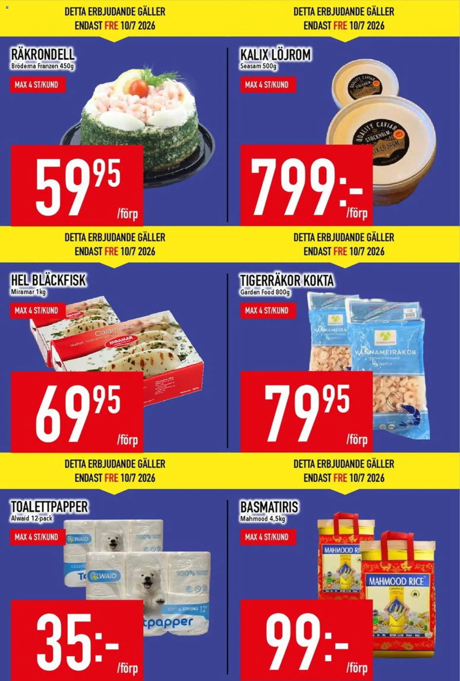 Matdax erbjudanden