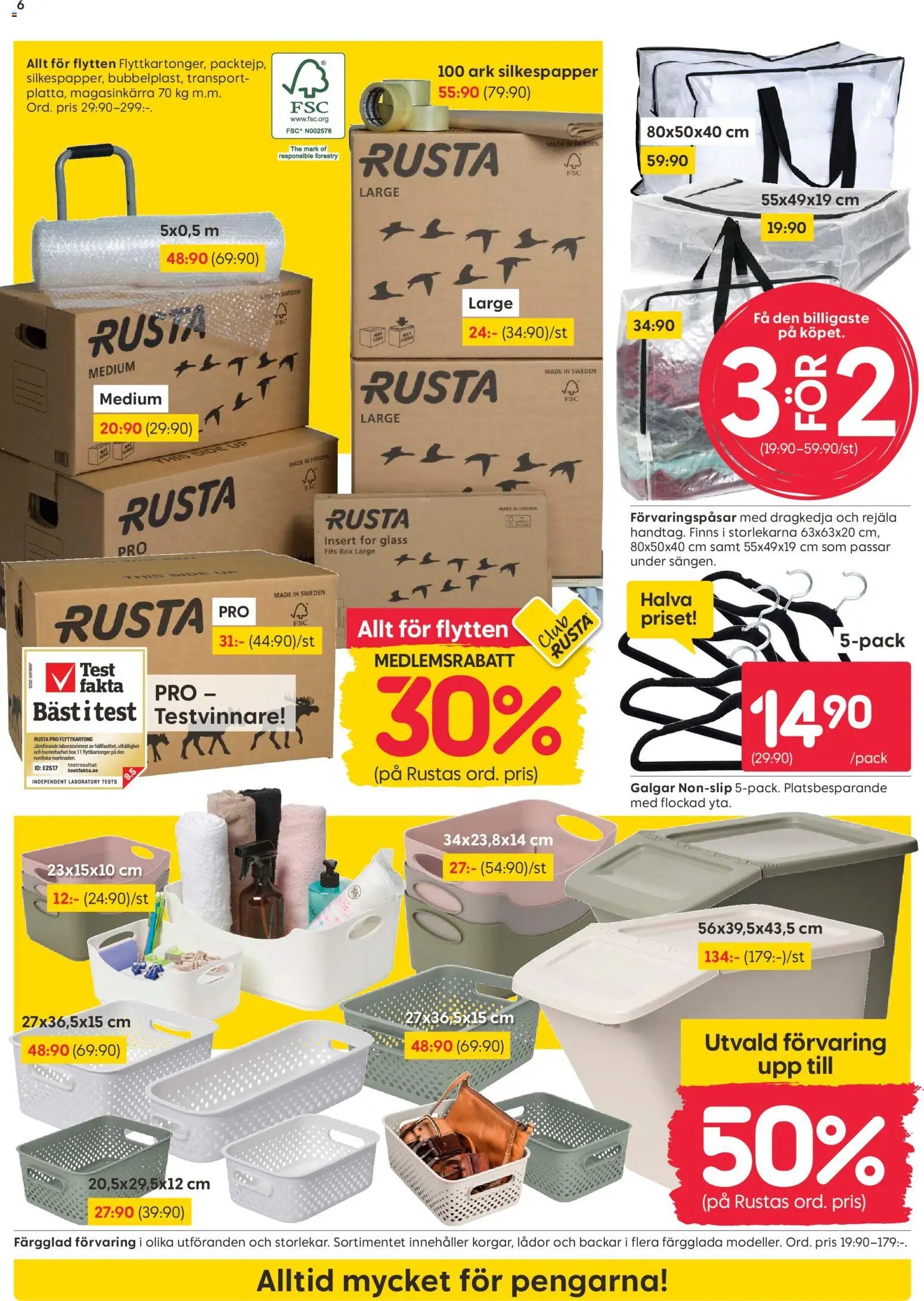 Rusta erbjudanden