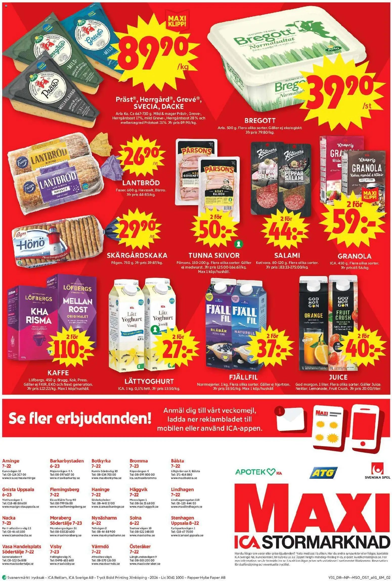ICA Maxi erbjudanden