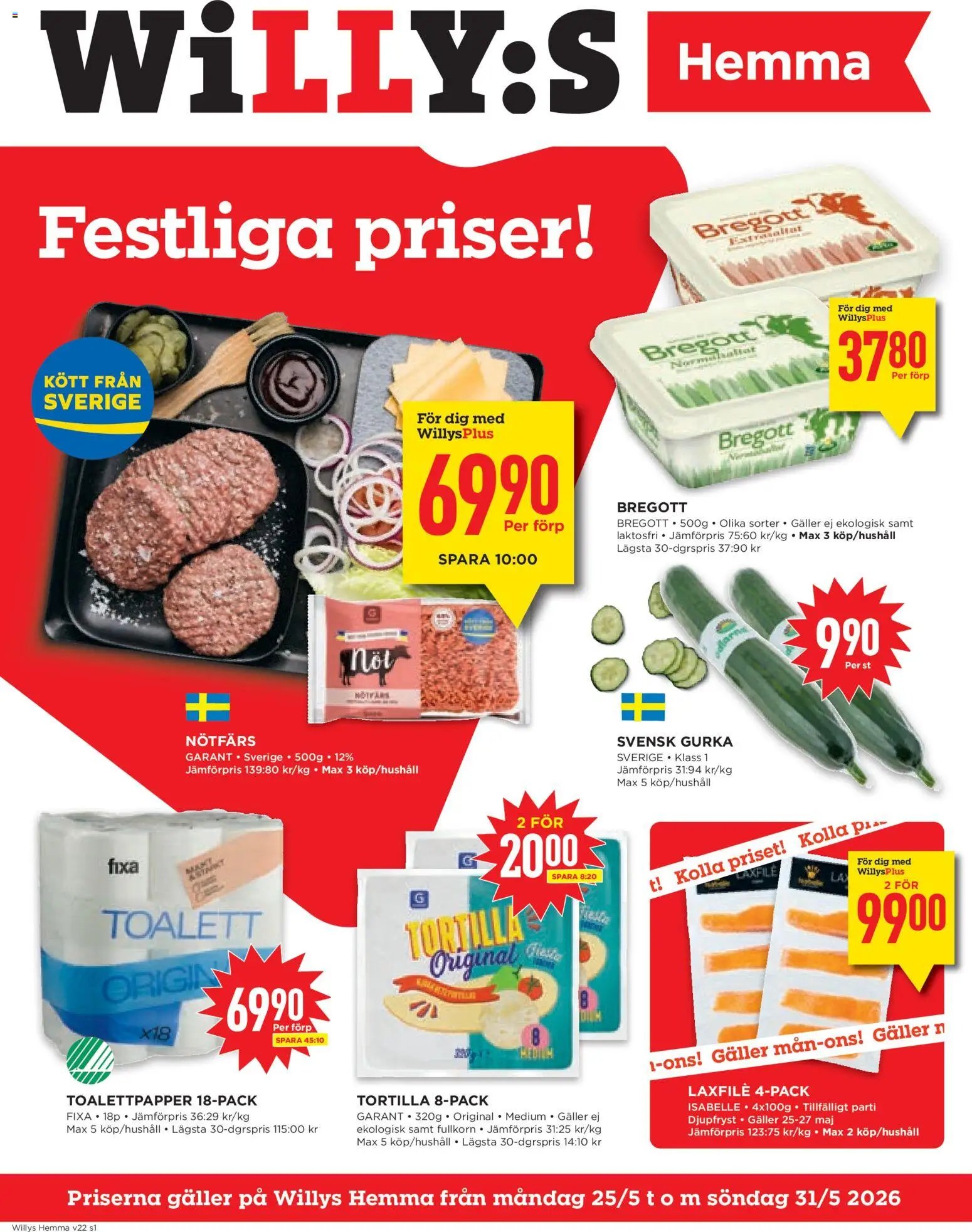Willys erbjudanden Hemma