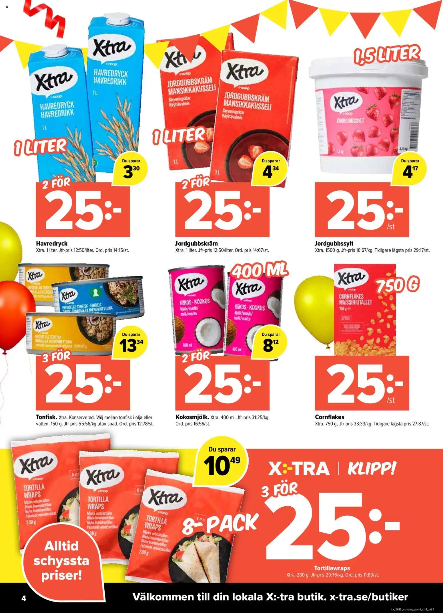 Coop X:-TRA erbjudanden