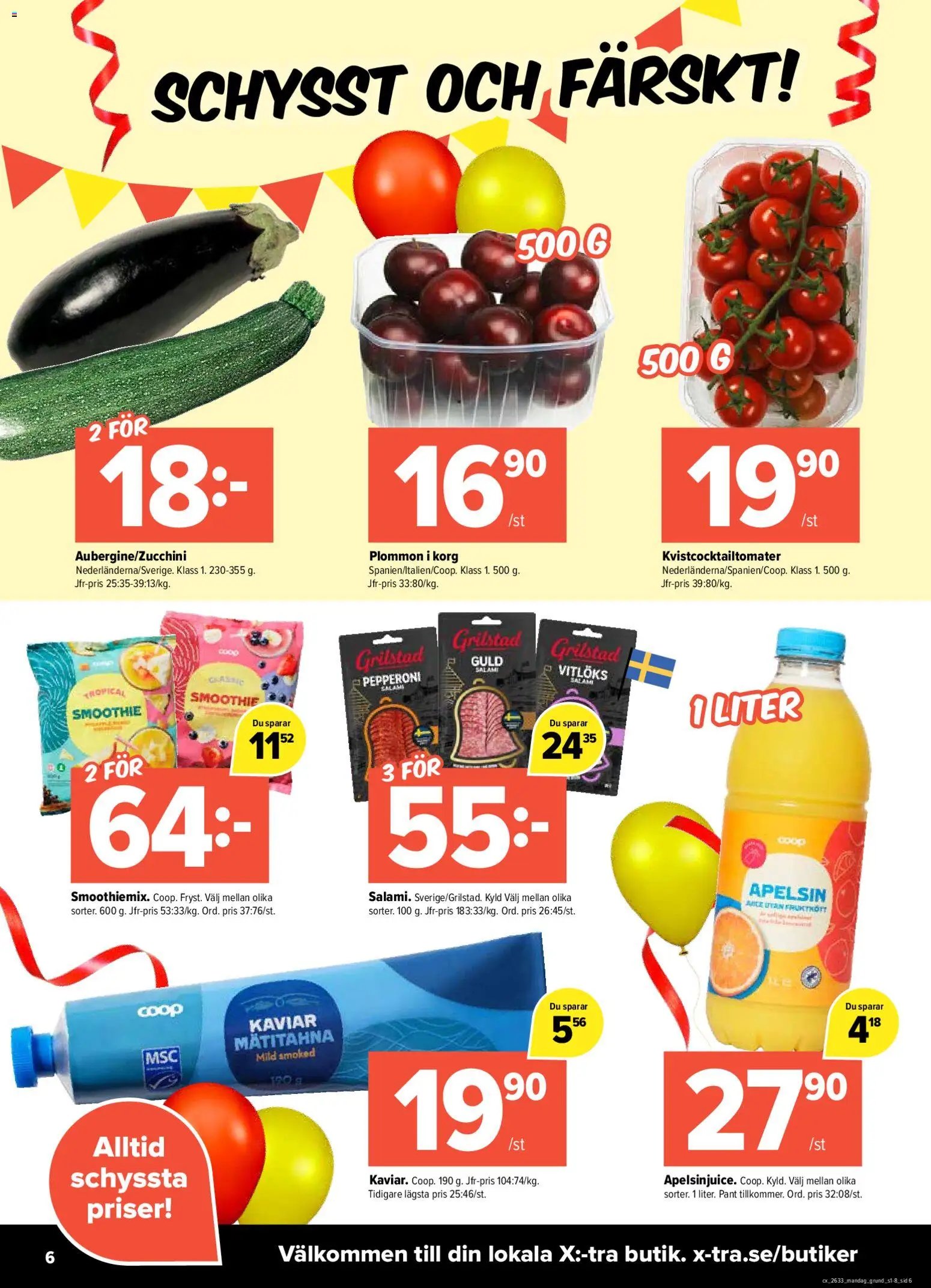 Coop X:-TRA erbjudanden