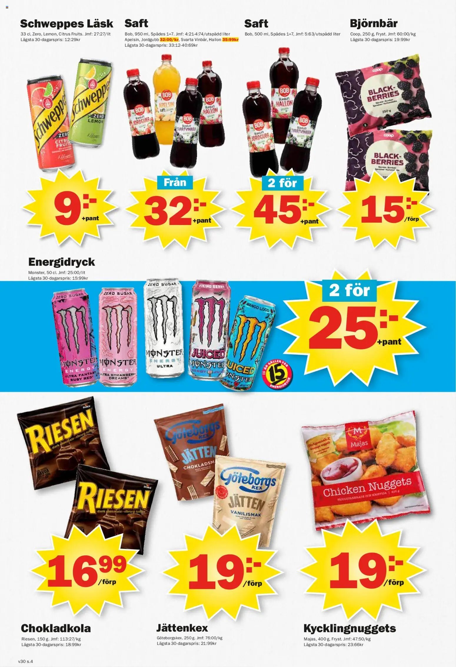 Pekås erbjudanden