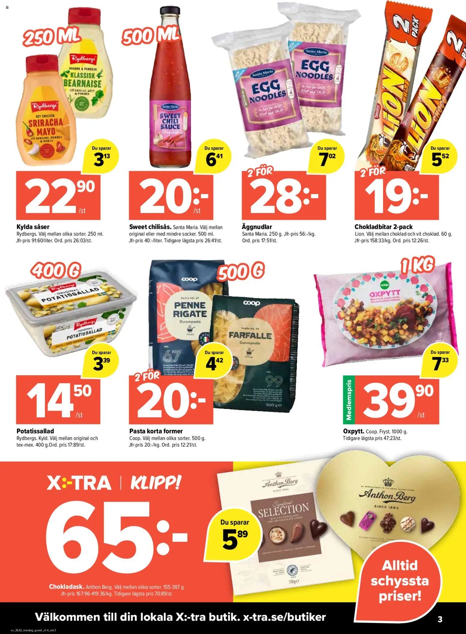 Coop X:-TRA erbjudanden