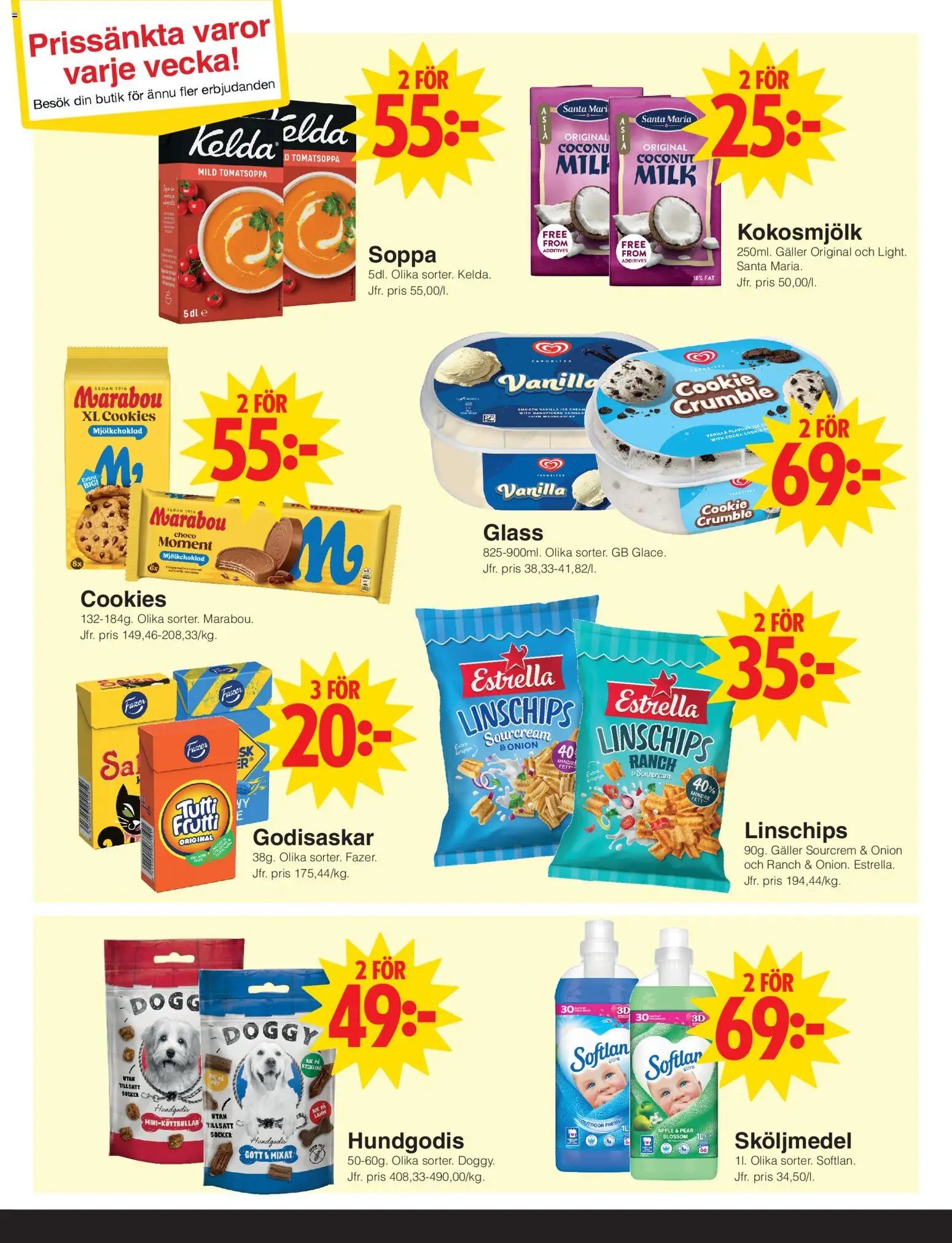 Matöppet erbjudanden