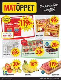 Matöppet erbjudanden