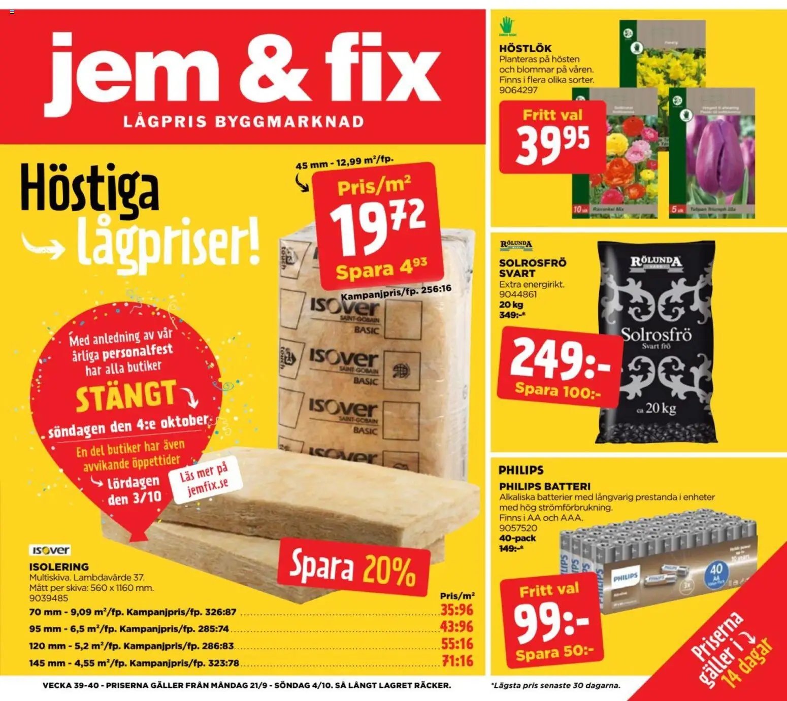 Jem & Fix erbjudanden
