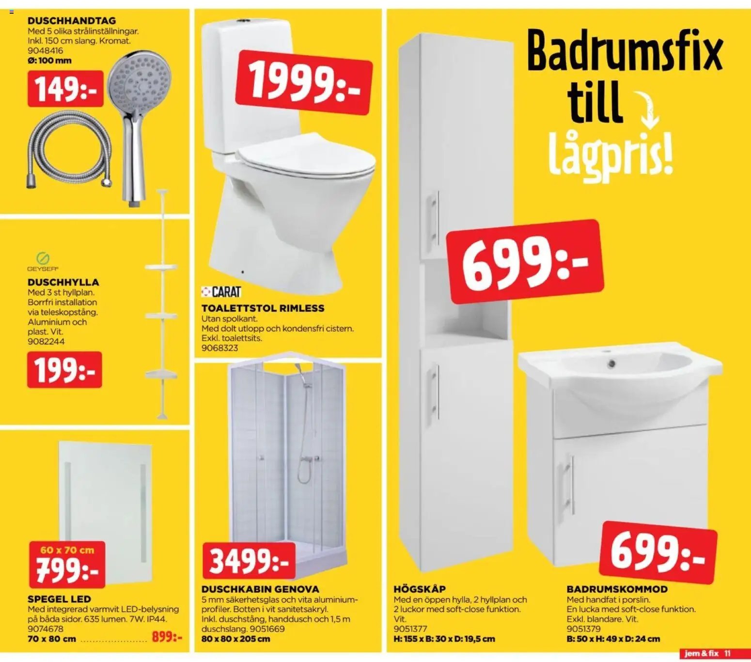 Jem & Fix erbjudanden