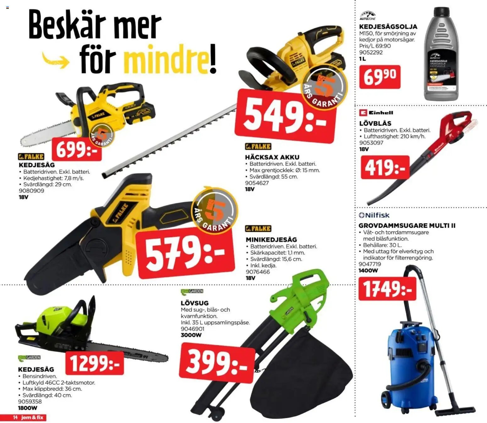 Jem & Fix erbjudanden