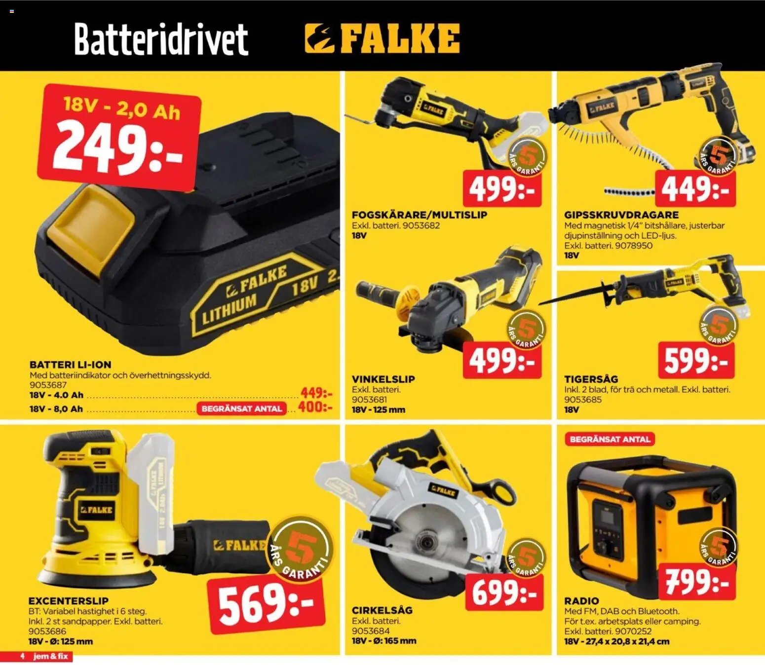 Jem & Fix erbjudanden