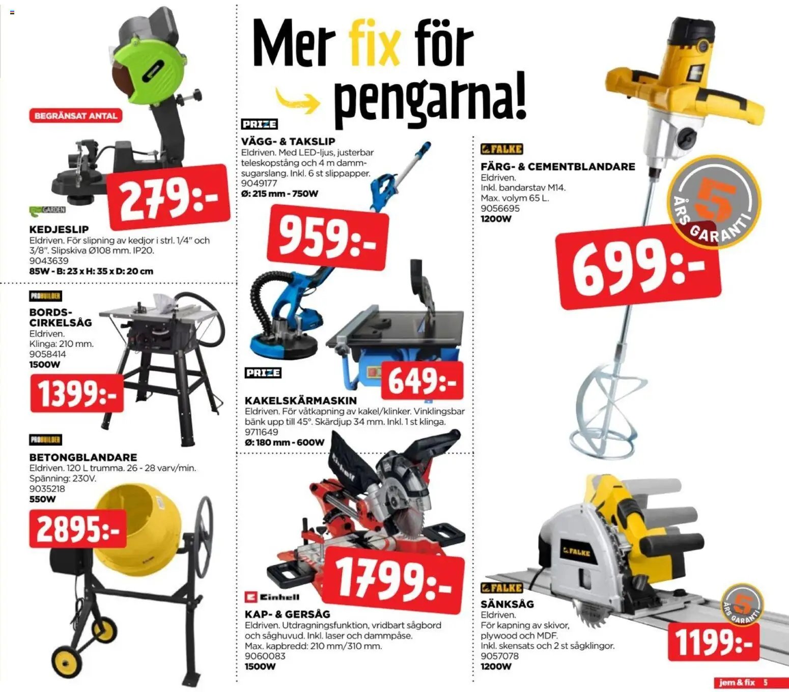 Jem & Fix erbjudanden