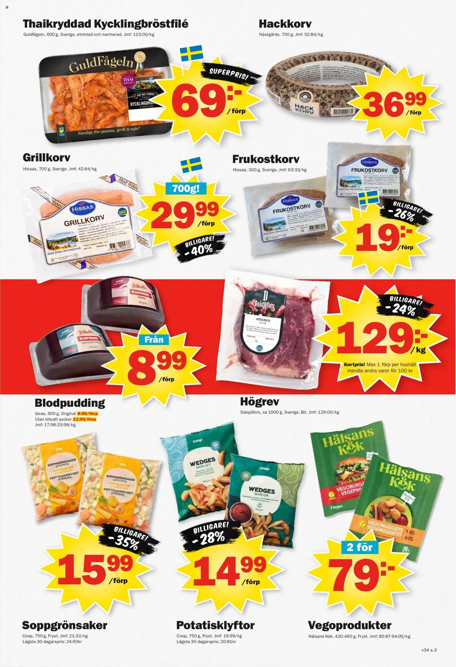 Pekås erbjudanden