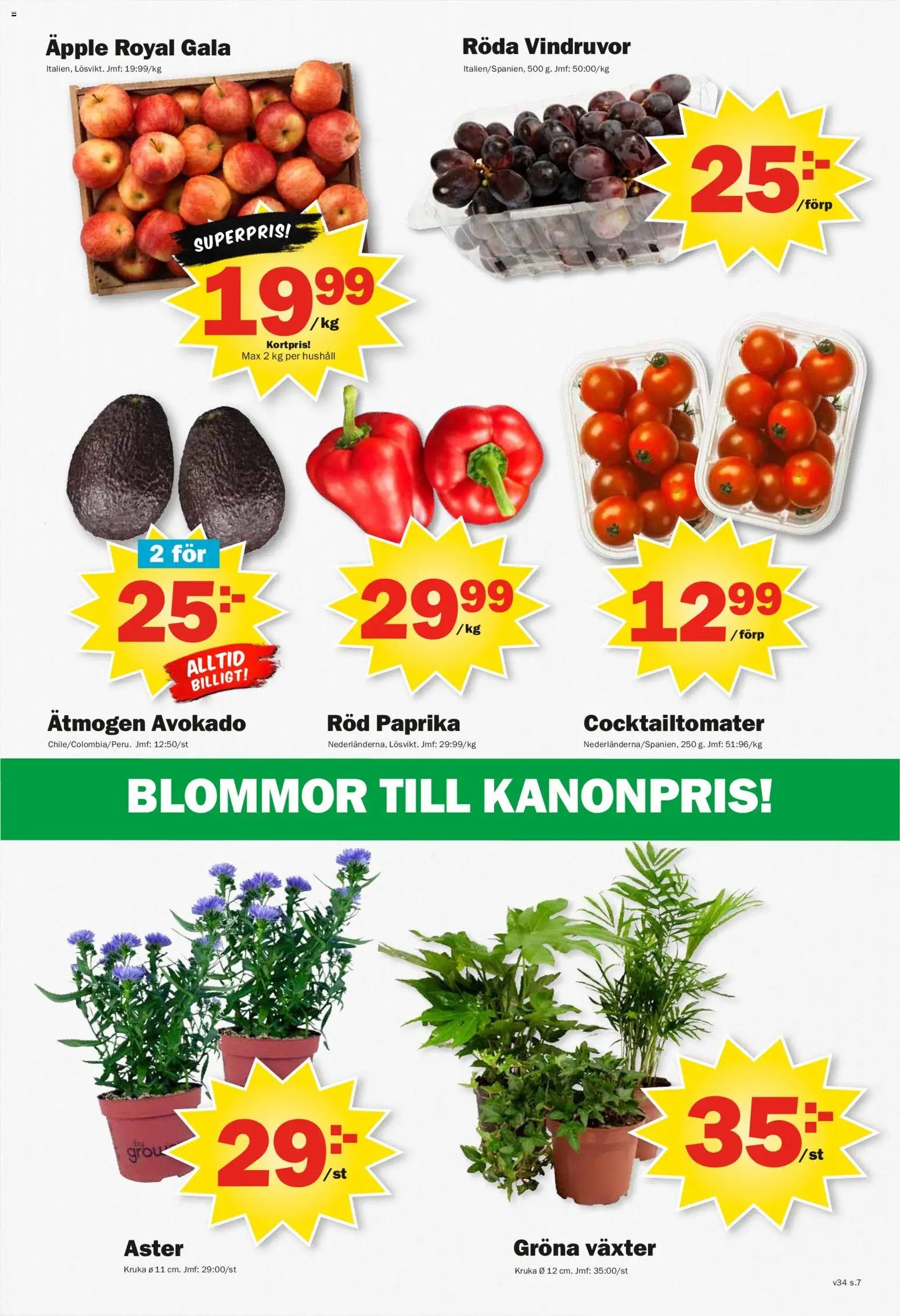 Pekås erbjudanden