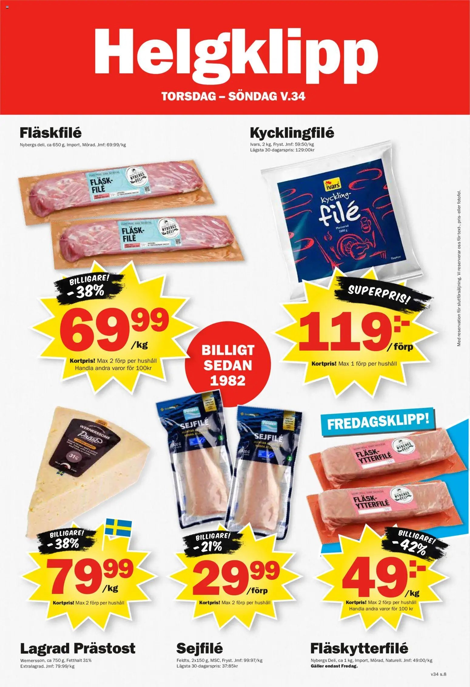 Pekås erbjudanden