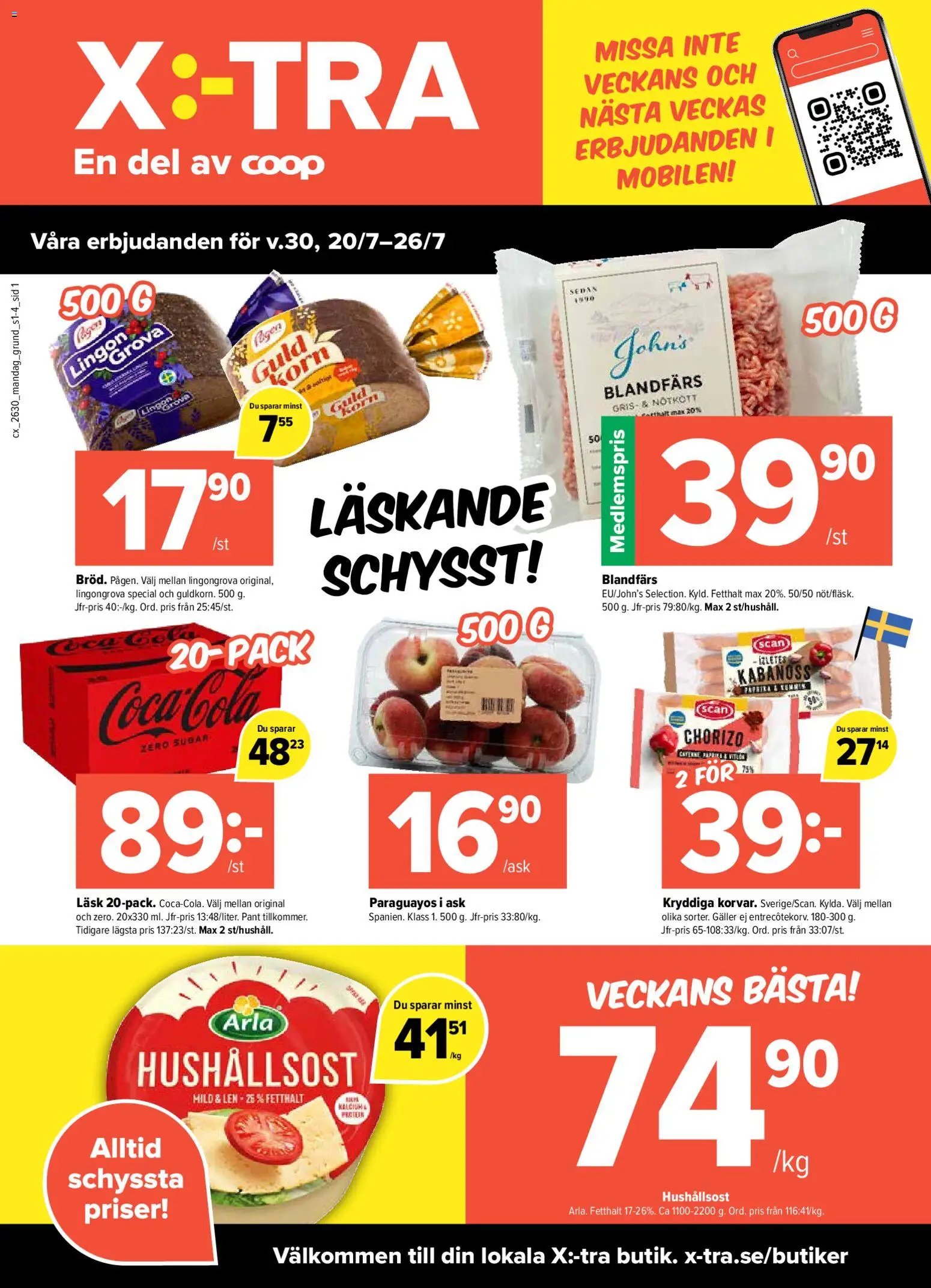 Coop X:-TRA erbjudanden
