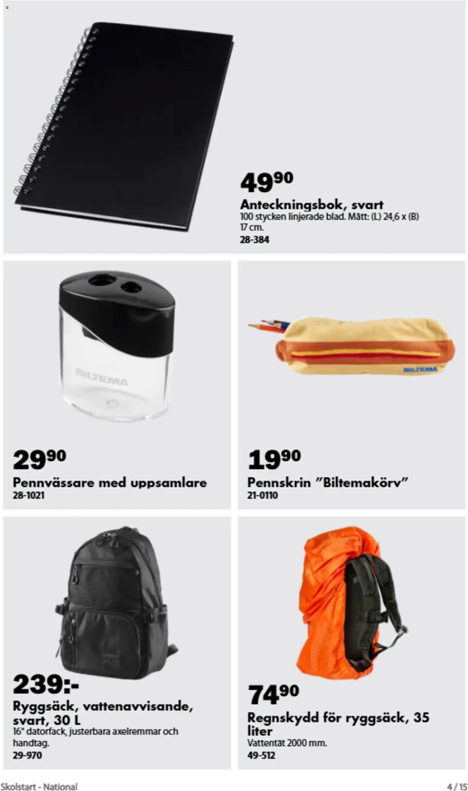 Biltema erbjudanden